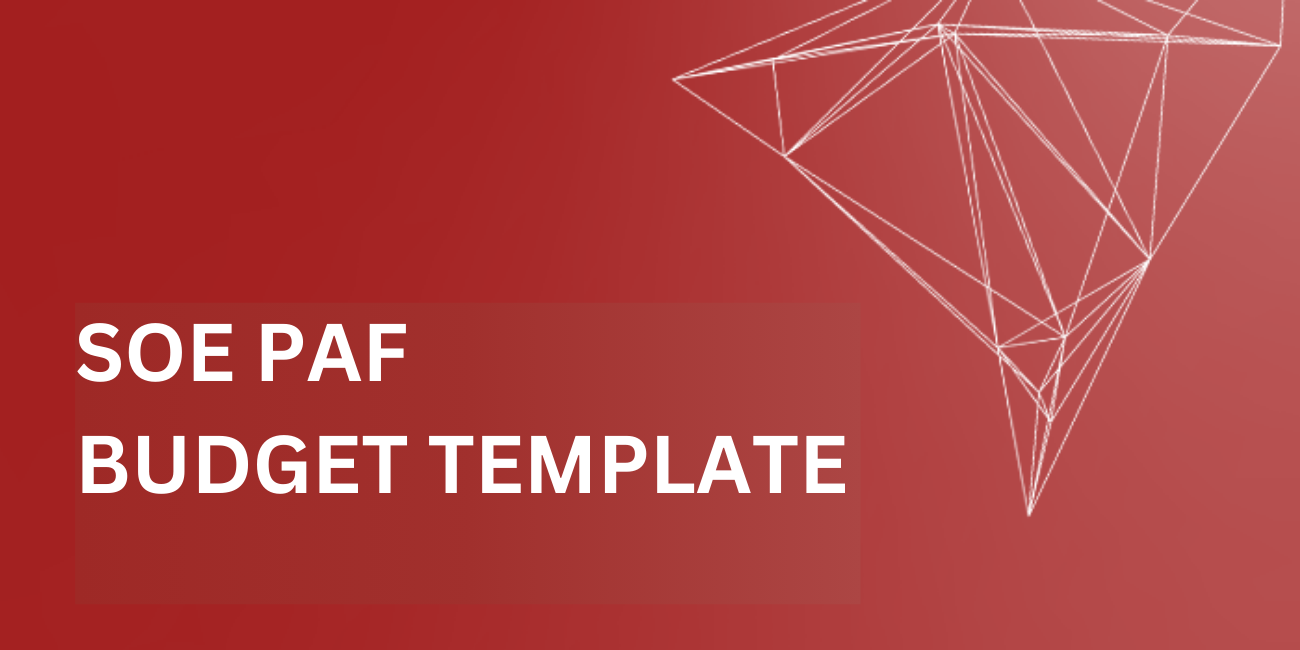 SOE PAF BUDGET TEMPLATE