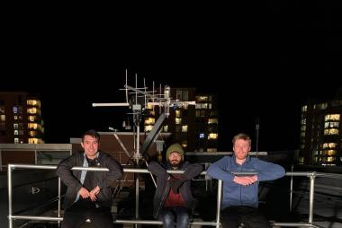 UBC Orbit members working at the ground station