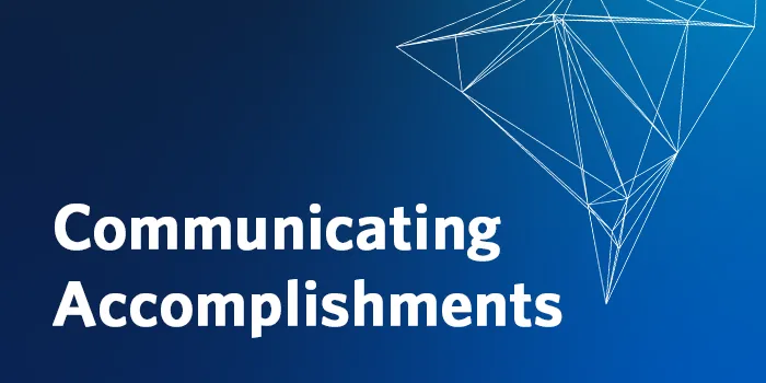Communicating accomplishments - UBC and APSC Resources