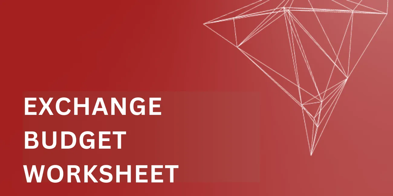 Exchange Budget Worksheet